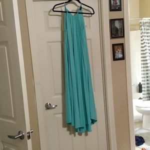 Teal maxi dress